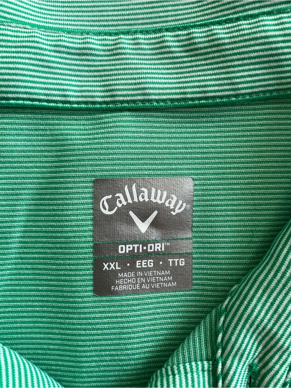 Callaway Men’s Mint-Teal Performance Polo - Picture 2 of 2